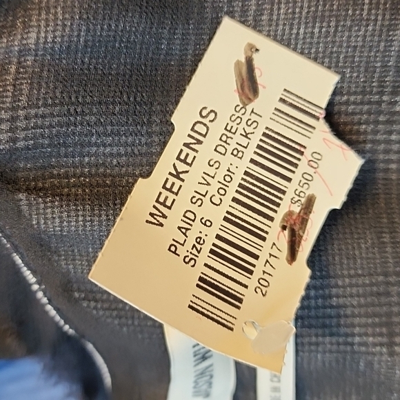 NWT Jason Wu Pleated Houndstooth Plaid Sleeveless Midi Dress - Picture 13 of 14